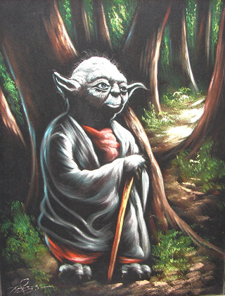 Illustration for article titled The Greatest Velvet Paintings Of Science-Fiction Icons!